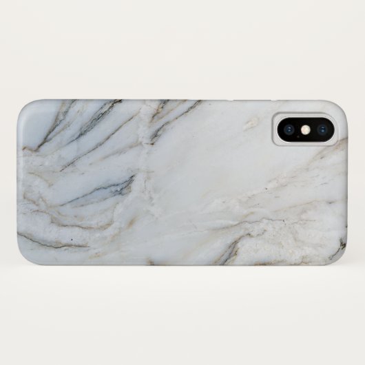 Witte en zwarte marmer Case-Mate iPhone case (Achterkant (horizontaal))