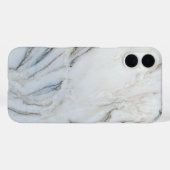 Witte en zwarte marmer Case-Mate iPhone case (Achterkant (horizontaal))