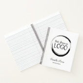 Witte en zwarte Minimale BedrijfsVergadering van d Notitieboek (Binnen)