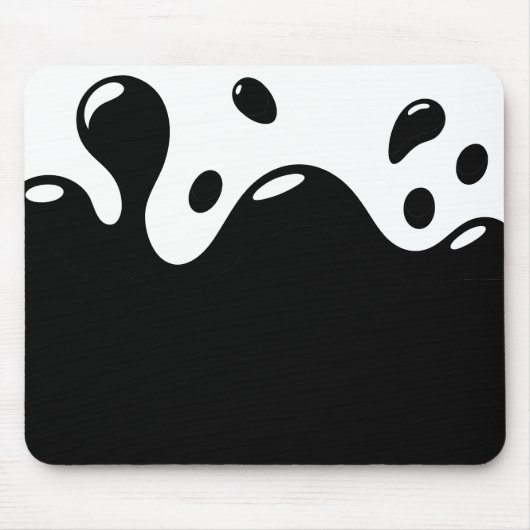 Witte en zwarte Muismat (Voorkant)