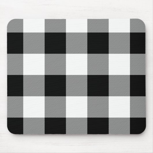 Witte en zwarte Muismat (Voorkant)