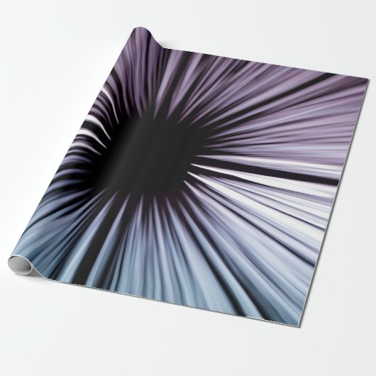 Witte en zwarte optische illusie cadeaupapier (Uitgerold)