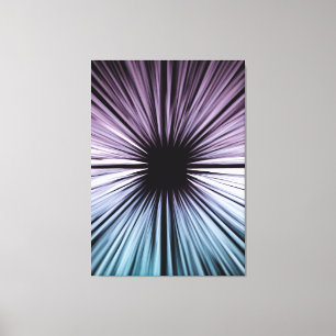 Witte en zwarte optische illusie canvas wandkunst afdruk