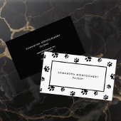 Witte en zwarte pagina's Professionele printer Visitekaartje