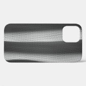 Witte en zwarte polka-dot stof Case-Mate iPhone case (Achterkant (horizontaal))