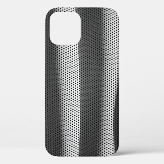 Witte en zwarte polka-dot stof Case-Mate iPhone case (Achterkant)