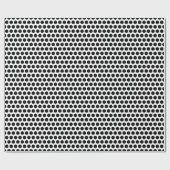 Witte en zwarte polka stippen cadeaupapier (Vlak)
