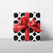 Witte en zwarte polygons cadeaupapier