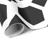 Witte en zwarte polygons cadeaupapier (Rol Hoek)