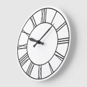 Witte en zwarte ring Romeinse cijfers Grote Klok (Hoek)