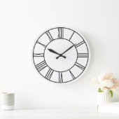 Witte en zwarte ring Romeinse cijfers Grote Klok (Huis)