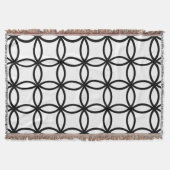 Witte en zwarte ringen deken (Voorkant)