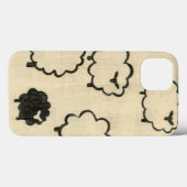 Witte en zwarte schapen op de achtergrond van Crea Case-Mate iPhone Case (Achterkant (horizontaal))