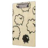 Witte en zwarte schapen op de achtergrond van Crea Klembord (Links)