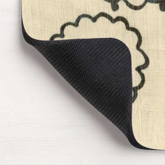 Witte en zwarte schapen op de achtergrond van Crea Muismat (Hoek)