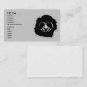 witte en zwarte schedels visitekaartje (Voorkant / Achterkant)