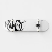 Witte en zwarte skateboard (Horizontaal)
