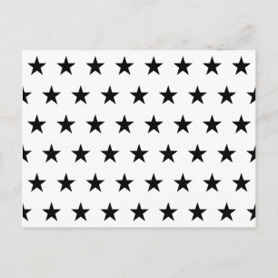 Witte en zwarte sterren briefkaart