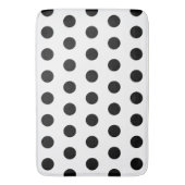 Witte en zwarte stippen badmat (Voorkant Verticaal)