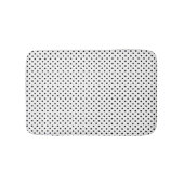 Witte en zwarte stippen badmat (Voorkant)