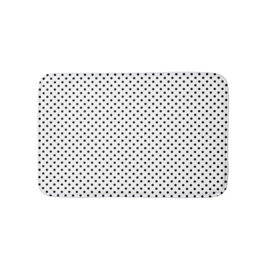Witte en zwarte stippen badmat (Voorkant)