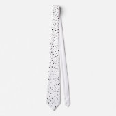 Witte en zwarte Stippen Stropdas (Voorkant)