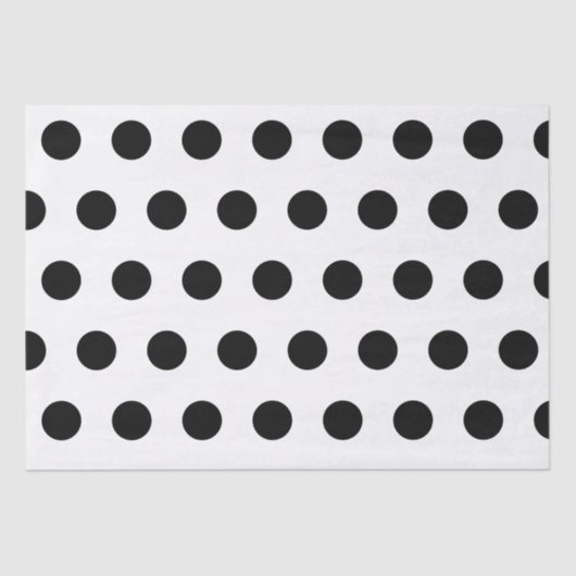 Witte en zwarte stippen tissuepapier (Voorkant)