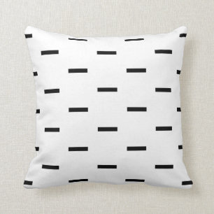 Witte en zwarte streepjes kussen