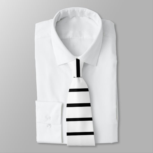 Witte en zwarte strepen ontwerp stropdas (Gebonden)