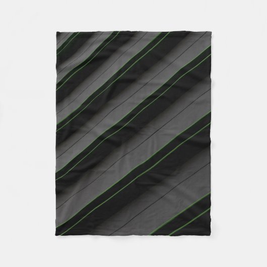 Witte en zwarte strips fleece deken (Voorkant)