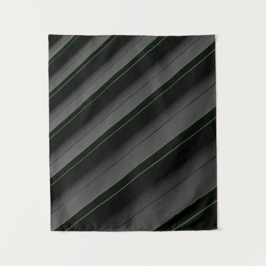 Witte en zwarte strips wandkleed (Voorkant)