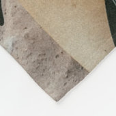 Witte en zwarte surfplank fleece deken (Hoek)