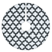 Witte en zwarte trellis, lattice, quatrefoil