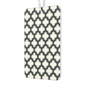Witte en zwarte trellis, lattice, quatrefoil luchtverfrisser (Links)