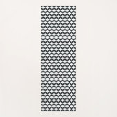 Witte en zwarte trellis, lattice, quatrefoil yogamat (Voorkant)