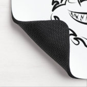 Witte en zwarte tribale witte haai muismat (Hoek)