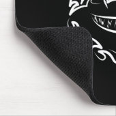 Witte en zwarte tribale witte haai muismat (Hoek)