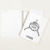 Witte en zwarte tribale witte haai planner (Display)