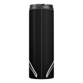 Witte en zwarte tribale witte haai thermosbeker (Achterkant)