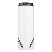 Witte en zwarte tribale witte haai thermosbeker (Achterkant)