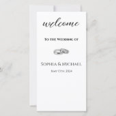 Witte en Zwarte-Trouwringen-Huwelijksprogramma- (Voorkant)