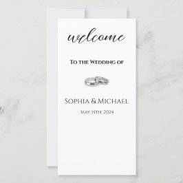 Witte en Zwarte-Trouwringen-Huwelijksprogramma-