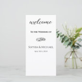 Witte en Zwarte-Trouwringen-Huwelijksprogramma- (Staand voorkant)