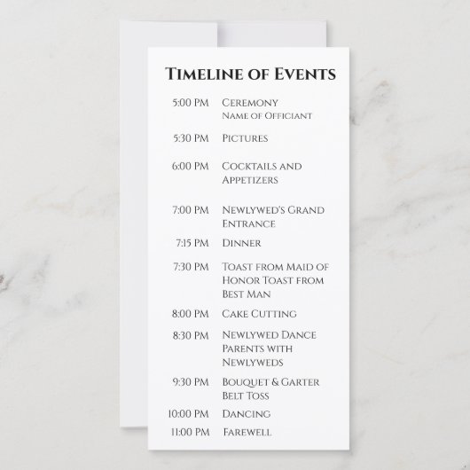 Witte en Zwarte-Trouwringen-Huwelijksprogramma- (Achterkant)