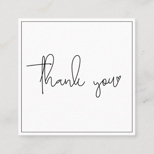 Witte en zwarte Visitekaartje (Achterkant)