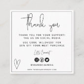 Witte en zwarte Visitekaartje (Voorkant)