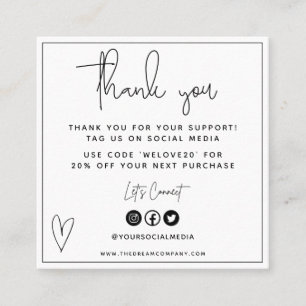 Witte en zwarte Visitekaartje