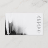 Witte en zwarte Visitekaartje met betrekking tot a (Achterkant)