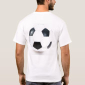 Witte en zwarte Voetbal T-shirt (Achterkant)