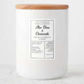 Witte en zwarte waterdichte cosmetische flesseneti voedselcontainer etiket (Voorkant)